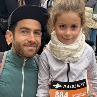 Ma fille et moi à l'Urban Trail de Chaumont